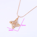 31451 Xuping luxury Copper Alloy square shaped gold pendant geometric jewelry for free sample